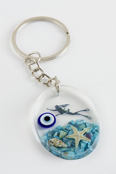 FREEDOM STOREE Μπρελόκ Εποξειδικό Οβάλ Γοργόνα