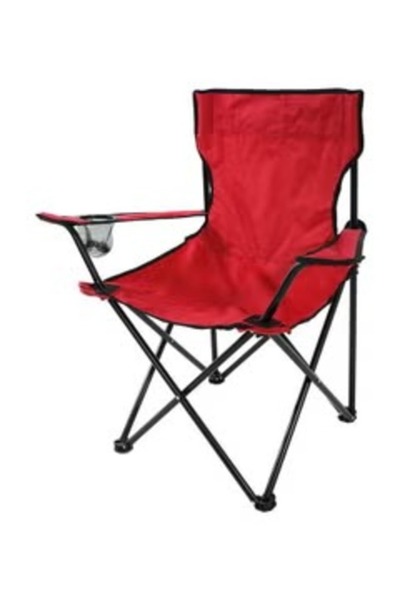 Generic Portable Folding Camping Chair with Armrest 50 x 52 x 90 cm