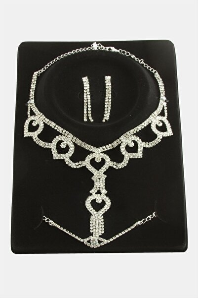 OSENSE مجموعة قلادة فاخرة من الحجر البيضاوي