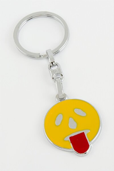 FREEDOM STOREE Breloc metalic cu emoji cu limbă în exterior