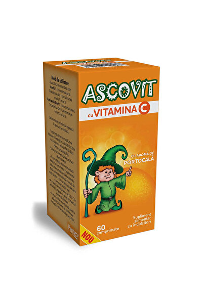 Other Ascovit cu Vitamina C aroma de portocala, 60 comprimate, Omega Pharm