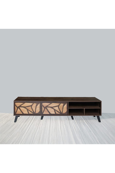 DEC22 A very distinctive TV table with a modern design, measuring 180 cm