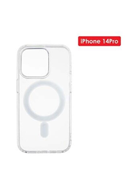 Silver Star Transparent MagSafe Mobile Phone Case for iPhone 14 Pro