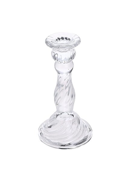 PUFO Glass Candle Holder - Elegant Decorative Accessory for Festive Table, Wedding or Special Events