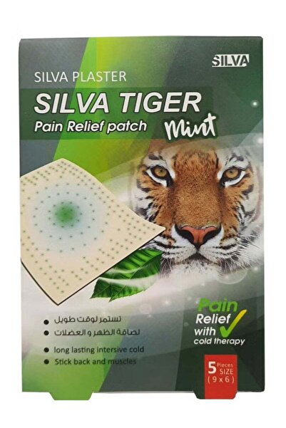 Silva Plaster Tiger Mint Pain Relief Patch 5 Pieces