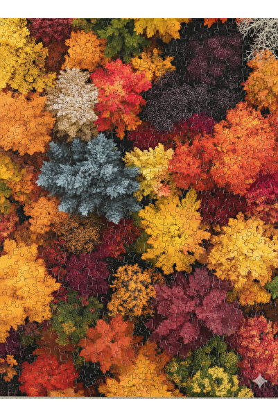 begovart لغز خشبي (MDF) مكون من 120 قطعة على شكل زهور الغابة الملونة