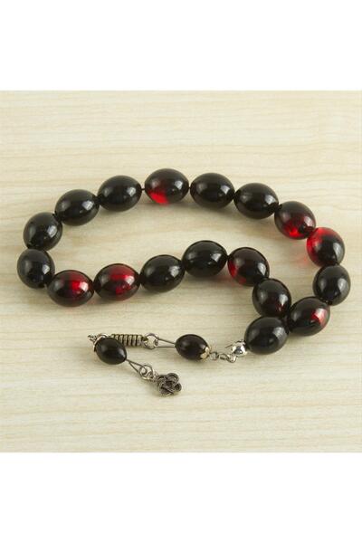 CT STONES سبحة بيضاوية من LVSQVR مكونة من 17 حبة (155448) - أحمر