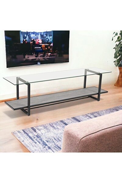 DEC4 Plasma table, wood with glass, 160 cm