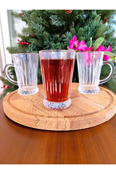 Madame Coco Madeleine Set of 4 Teacups - Transparent - 210 ml