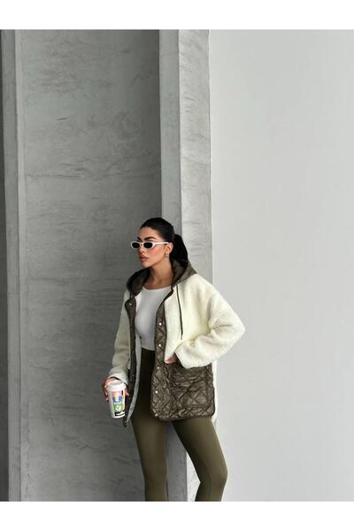 mylunessa Khaki Plush Coat