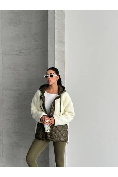 mylunessa Khaki Plush Coat