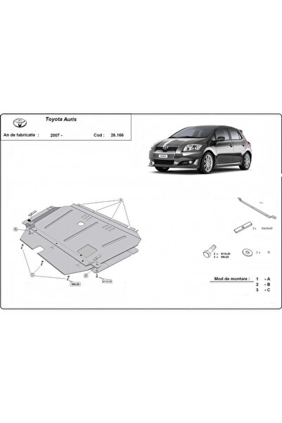MTR Scut metalic cutie de viteză motor Toyota Auris, Corolla 2007-