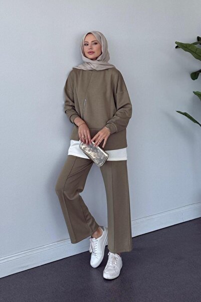 Şulemoda Giyim طقم ميلودي إف آر إم المزخرف بالنعناع