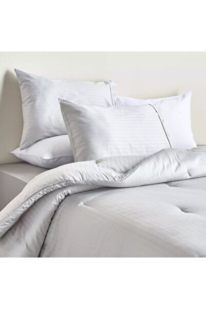 Generic Hampton Cotton Sateen Jacquard 220 Thread Count 3-Piece Full Comforter Set - 160x240 cm