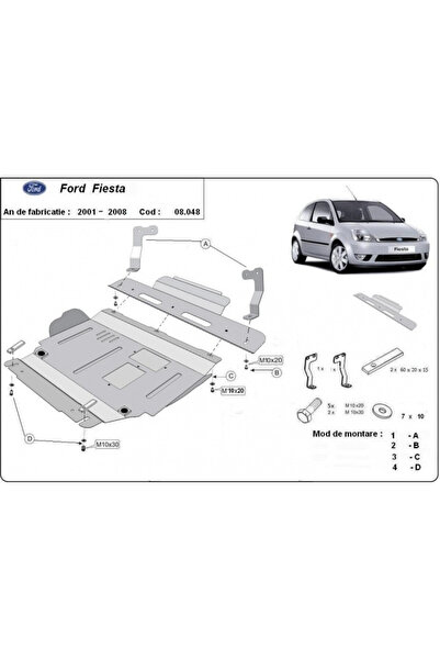 MTR Scut metalic motor, Cutie de viteză Ford Fiesta, Mazda 2 2001-2008