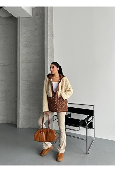 mylunessa Brown Plush Coat