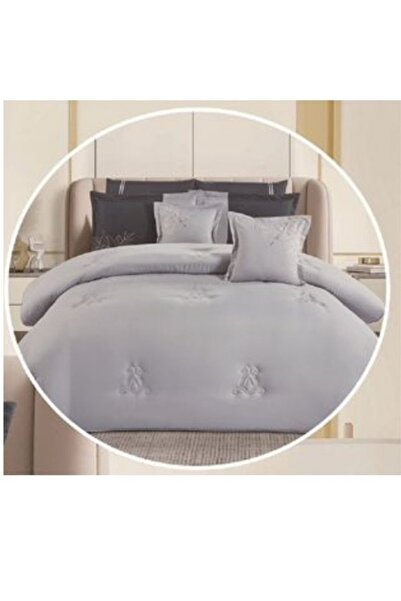 smart home Double Comforter - 8-piece embroidered Premium bedspread set made of 100% microfiber, 260x240cm