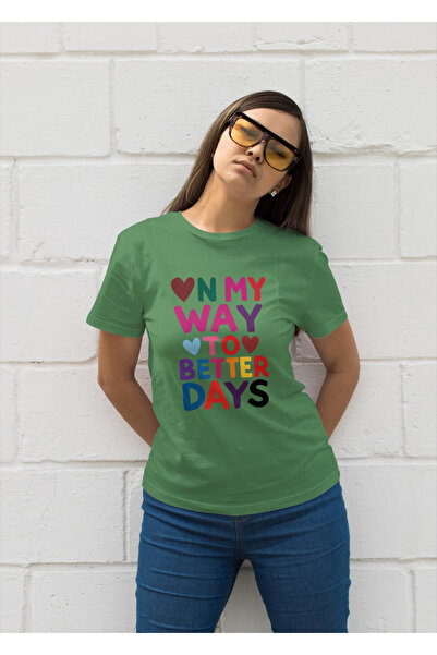 MVRDAR Tricou unisex 100% bumbac Flower Power pentru femei si fete