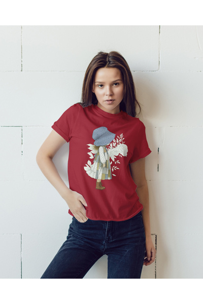 MVRDAR Tricou unisex 100% bumbac Flower Power pentru femei si fete