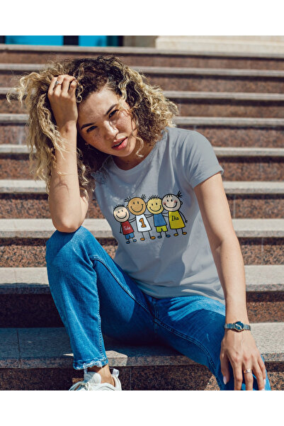 MVRDAR Tricou unisex 100% bumbac Flower Power pentru femei si fete
