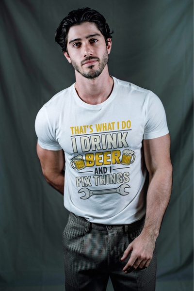 MVRDAR Tricou unisex din bumbac 100% cu motive Oktoberfest, bere si alcool