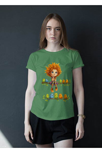 MVRDAR Tricou unisex 100% bumbac Flower Power pentru femei si fete