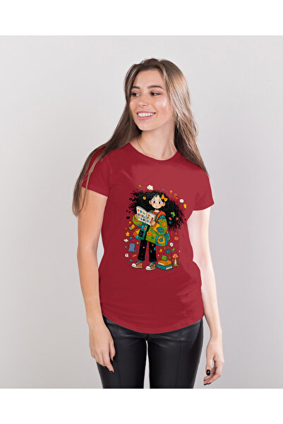 MVRDAR Tricou unisex 100% bumbac Flower Power pentru femei si fete