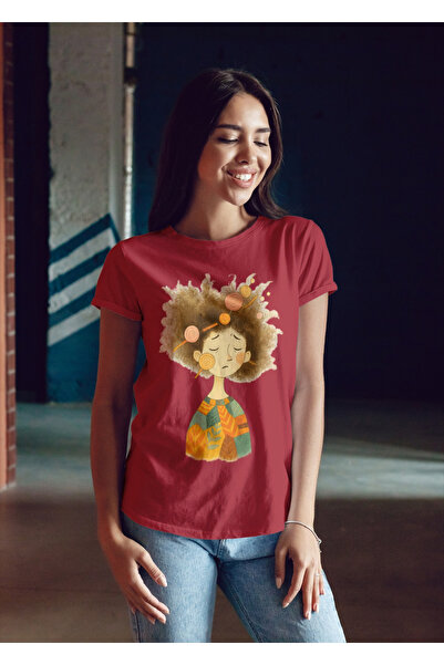 MVRDAR Tricou unisex 100% bumbac Flower Power pentru femei si fete