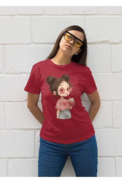 MVRDAR Tricou unisex 100% bumbac Flower Power pentru femei si fete