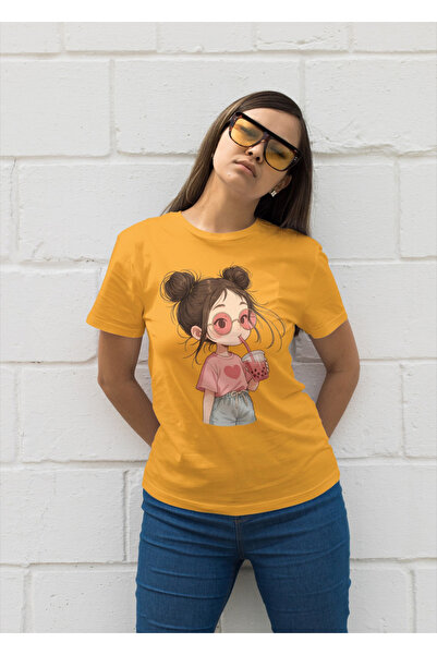 MVRDAR Tricou unisex 100% bumbac Flower Power pentru femei si fete