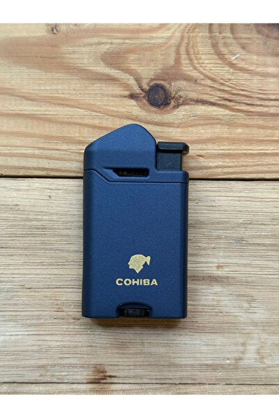 COHİBA Puro Çakmağı Flat Perde Alev Cep Boy Özel Tasarım