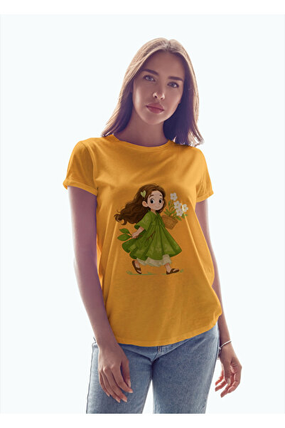 MVRDAR Tricou unisex 100% bumbac Flower Power pentru femei si fete