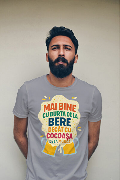 MVRDAR Tricou unisex din bumbac 100% cu motive Oktoberfest, bere si alcool