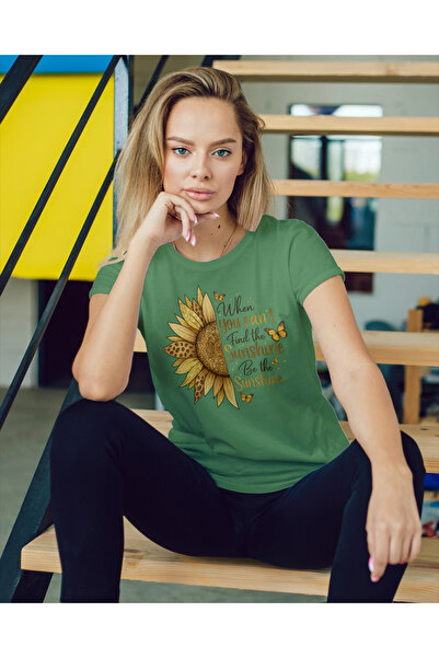 MVRDAR Tricou unisex 100% bumbac Flower Power pentru femei si fete