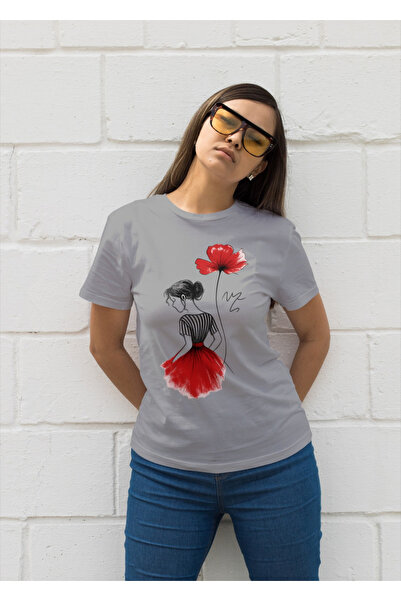 MVRDAR Tricou unisex 100% bumbac Flower Power pentru femei si fete