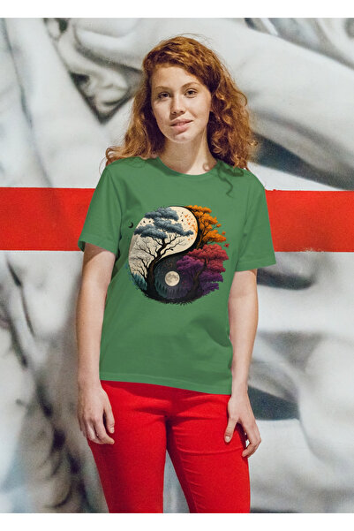 MVRDAR Tricou unisex 100% bumbac Flower Power pentru femei si fete