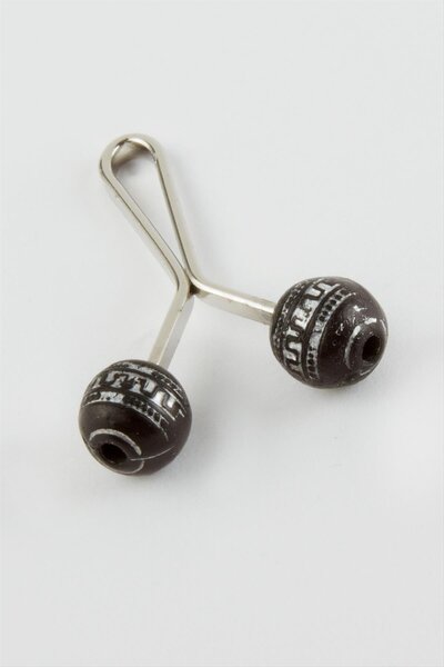 ZERO LAND SEPETIM Agrafă rotundă pentru păr-negru