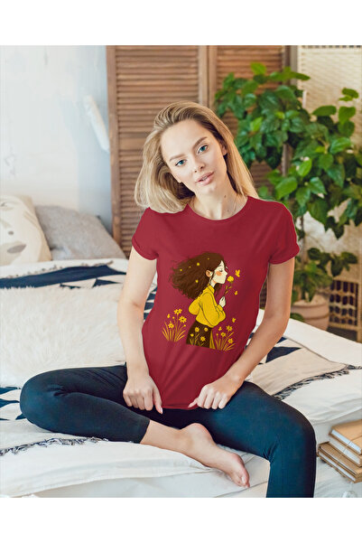 MVRDAR Tricou unisex 100% bumbac Flower Power pentru femei si fete