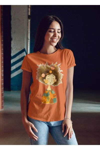 MVRDAR Tricou unisex 100% bumbac Flower Power pentru femei si fete