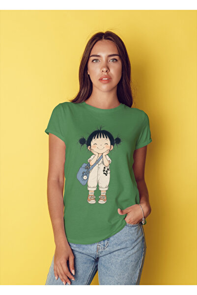 MVRDAR Tricou unisex 100% bumbac Flower Power pentru femei si fete
