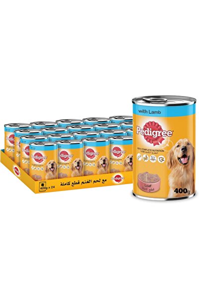 Pedigree Dog Food, Loaf with Lamb Flavour, 24x 400g