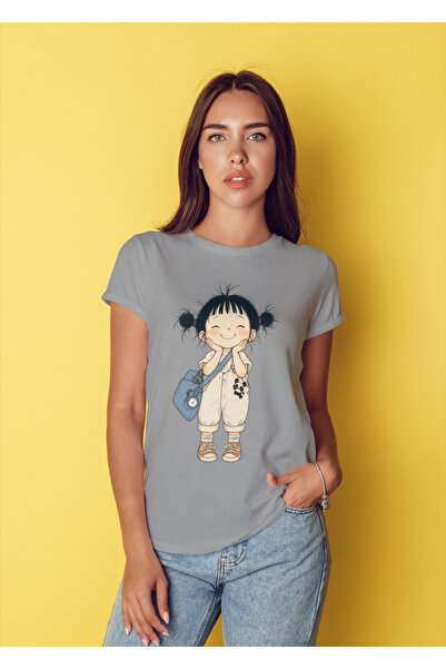 MVRDAR Tricou unisex 100% bumbac Flower Power pentru femei si fete