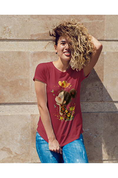 MVRDAR Tricou unisex 100% bumbac Flower Power pentru femei si fete
