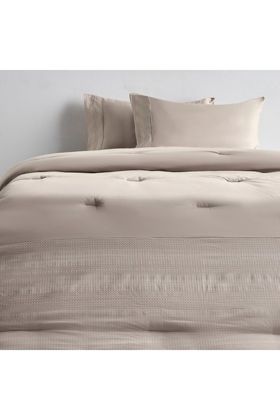 Generic Eternity Cotton Percale 325 Thread Count 3-Piece Queen Comforter Set - 200x240 cm