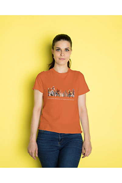 MVRDAR Tricou unisex 100% bumbac Flower Power pentru femei si fete
