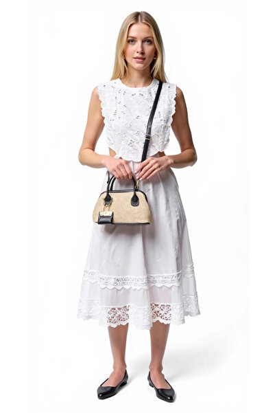 PayBuy Women's Straw Textured Mini Handbag Stylish Design Daily Use Weekend Quality Material