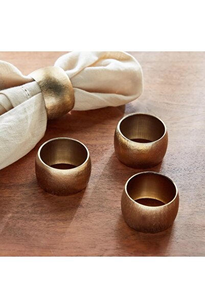 Generic Hisham 4-Piece Napkin Ring Set - 4 cm