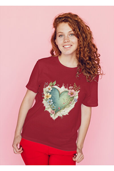 MVRDAR Tricou unisex 100% bumbac Flower Power pentru femei si fete