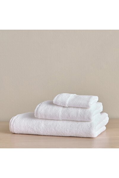 Generic Ribbed 4-Piece Turkish Cotton Fingertip Towel Set - 30x30 cm