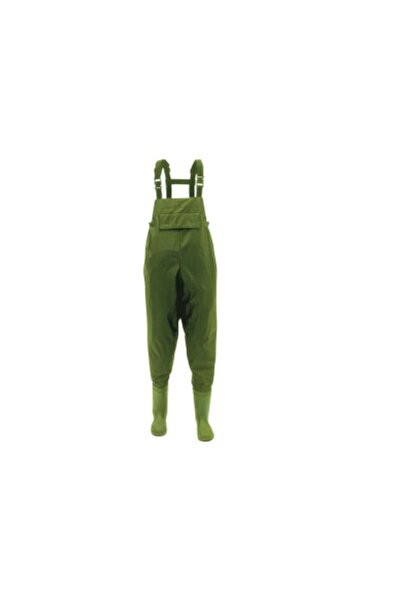 BEHR Ghete de protecție/de tip piept/wader din nailon/PVC, verde, 43 EU